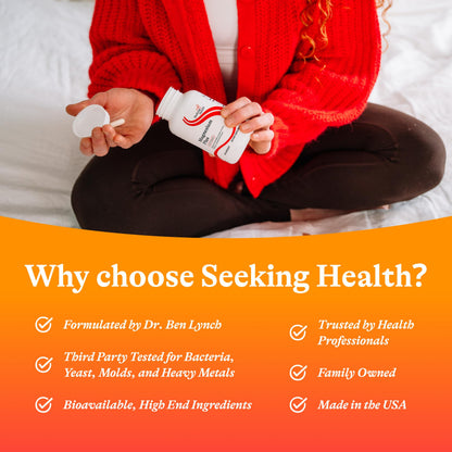 Seeking Health Magnesium Plus - Mg Malate & Glycinate with Vitamin B6 - 100 Capsules