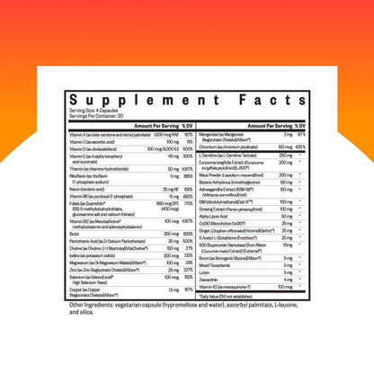 Seeking Health Optimal Man Multivitamin — Zinc, Active Folate & Alpha-Lipoic Acid for Energy & Brain Health | 30 Servings