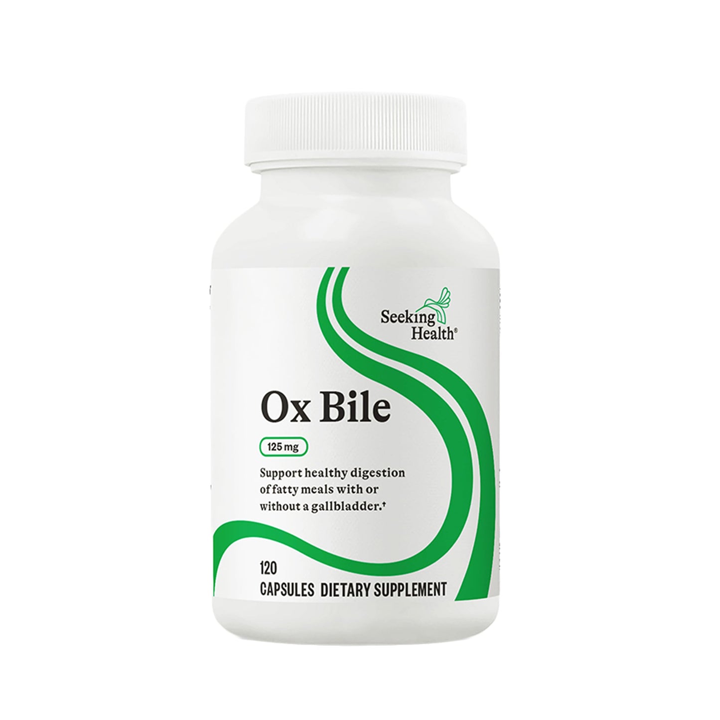 Seeking Health Ox Bile 125 mg – Digestive Enzyme (120 Capsules)