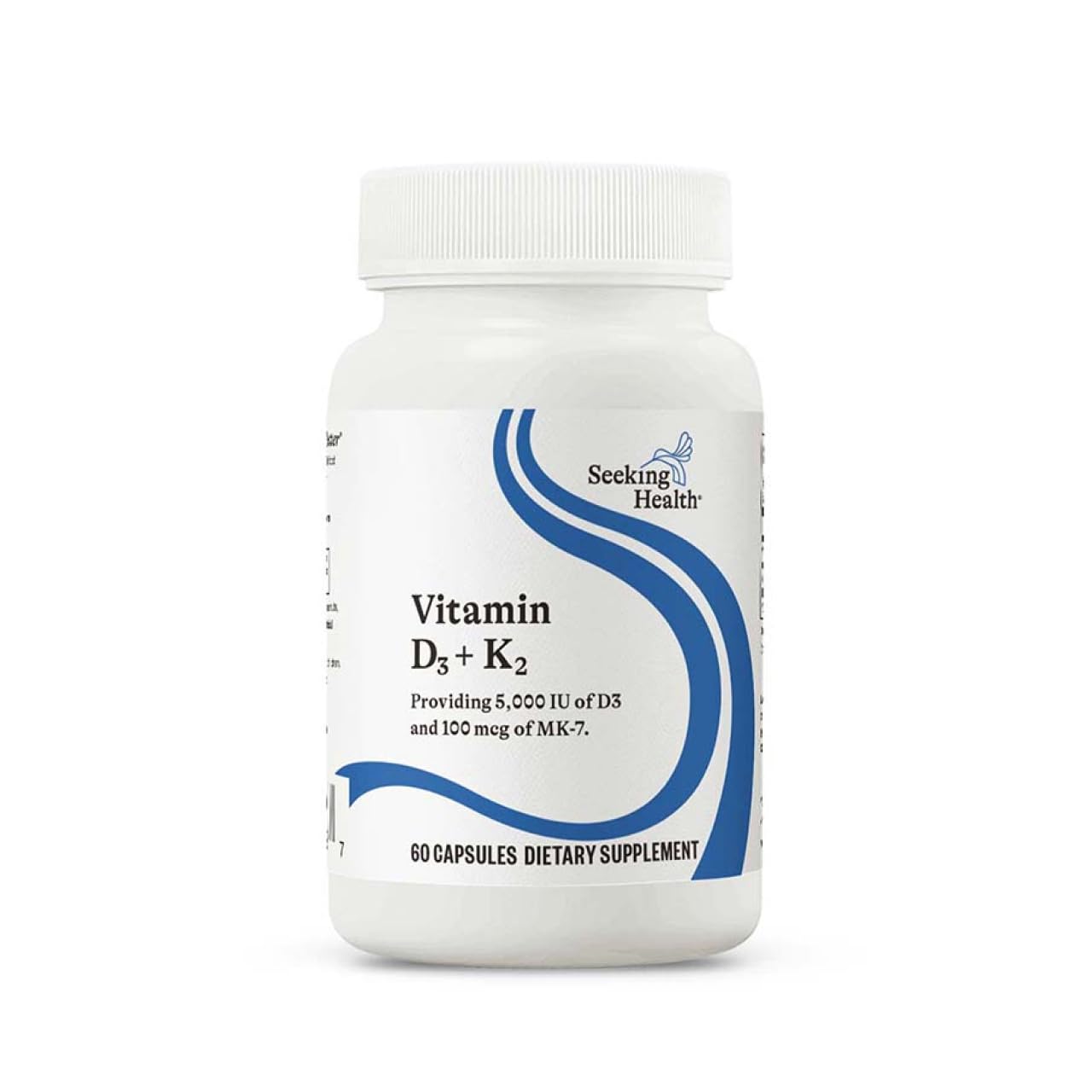 Seeking Health Vitamin D3 + K2 – Immune & Bone Health (Vegetarian), 60 Capsules