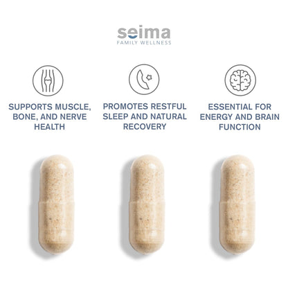 SEIMA 4-in-1 Magnesium Complex 1200 mg | Sleep, Stress Relief & Recovery – 90 Capsules