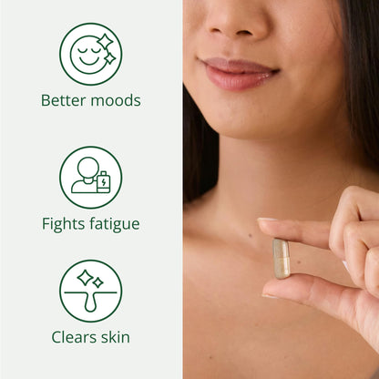 Semaine Daily Hormone Balance – Vegan Capsule for Clearer Skin, Balanced M moods & Deeper Sleep (60 ct)