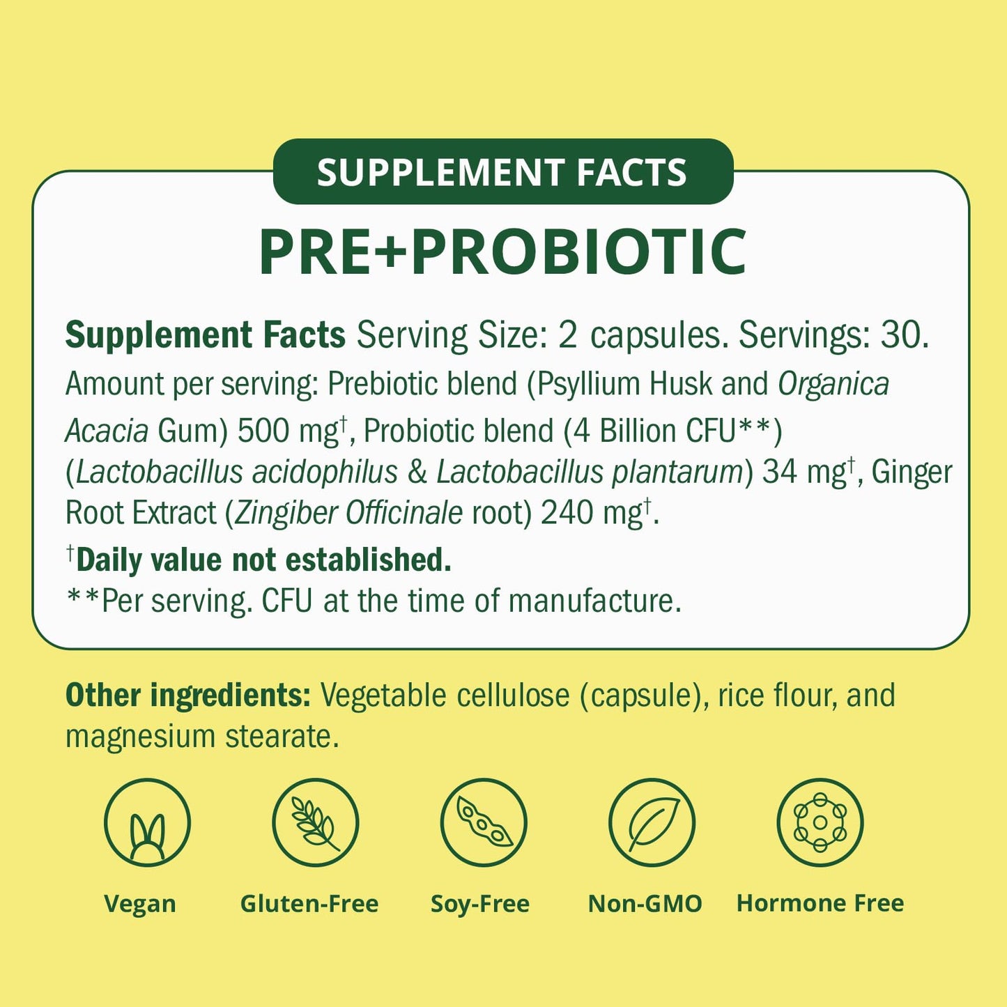 Semaine Super Powered Prebiotic + Probiotic for Women - 60 ct | Gut Health, IBS Relief & Immunity