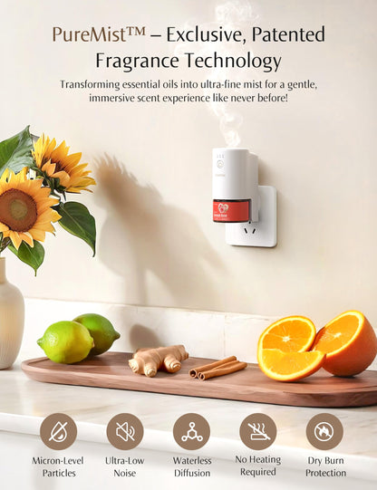 SenseFlow SF101S Smart Wi-Fi Waterless Diffuser – Provançal Breeze, 120-Day Plant-Based Aroma, 100㎡ Coverage