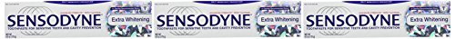 Sensodyne Extra Whitening Toothpaste 6 oz – Pack of 3, Fluoride
