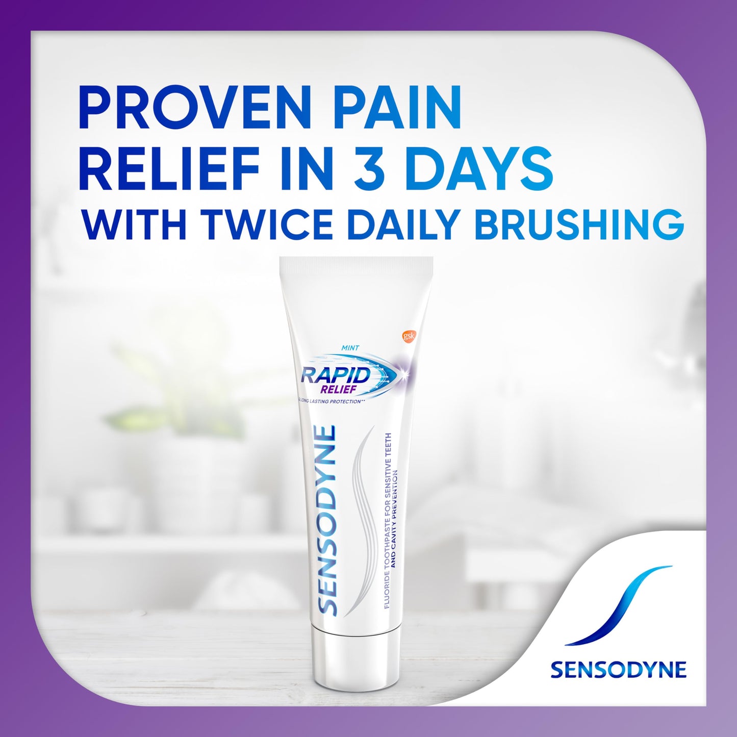 Sensodyne Rapid Relief Sensitive Toothpaste – Mint, 3.4 oz