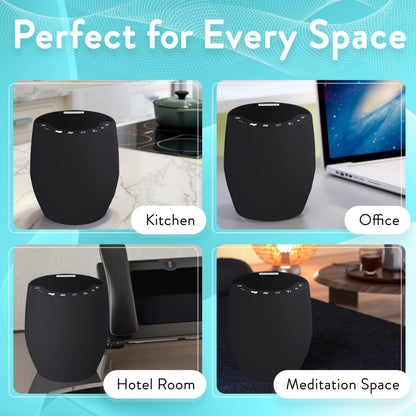 Serene Evolution White Noise Machine for Sleep (Black) — 60 Soothing Sounds
