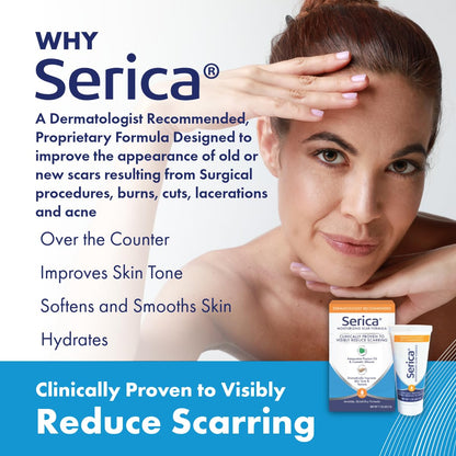 Serica Scar Gel (1oz) - Advanced Silicone Scar Care for Smoother-Looking Skin