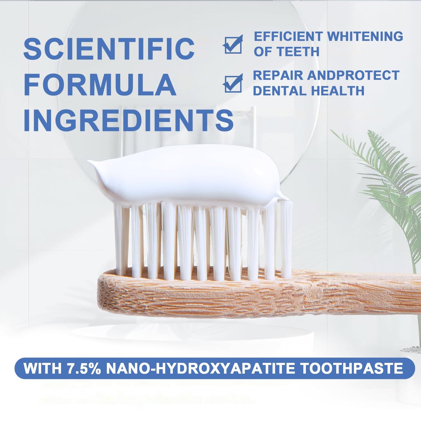 3-Pack Hydroxyapatite Toothpastes for Enamel Protection and Tooth Strengthening – Gentle Mint