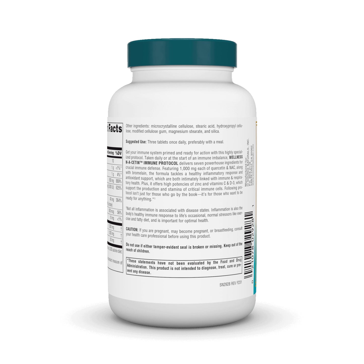 Source Naturals N-A-Cetin Immune Protocol - Crucial Immune Defense (90 Tablets)