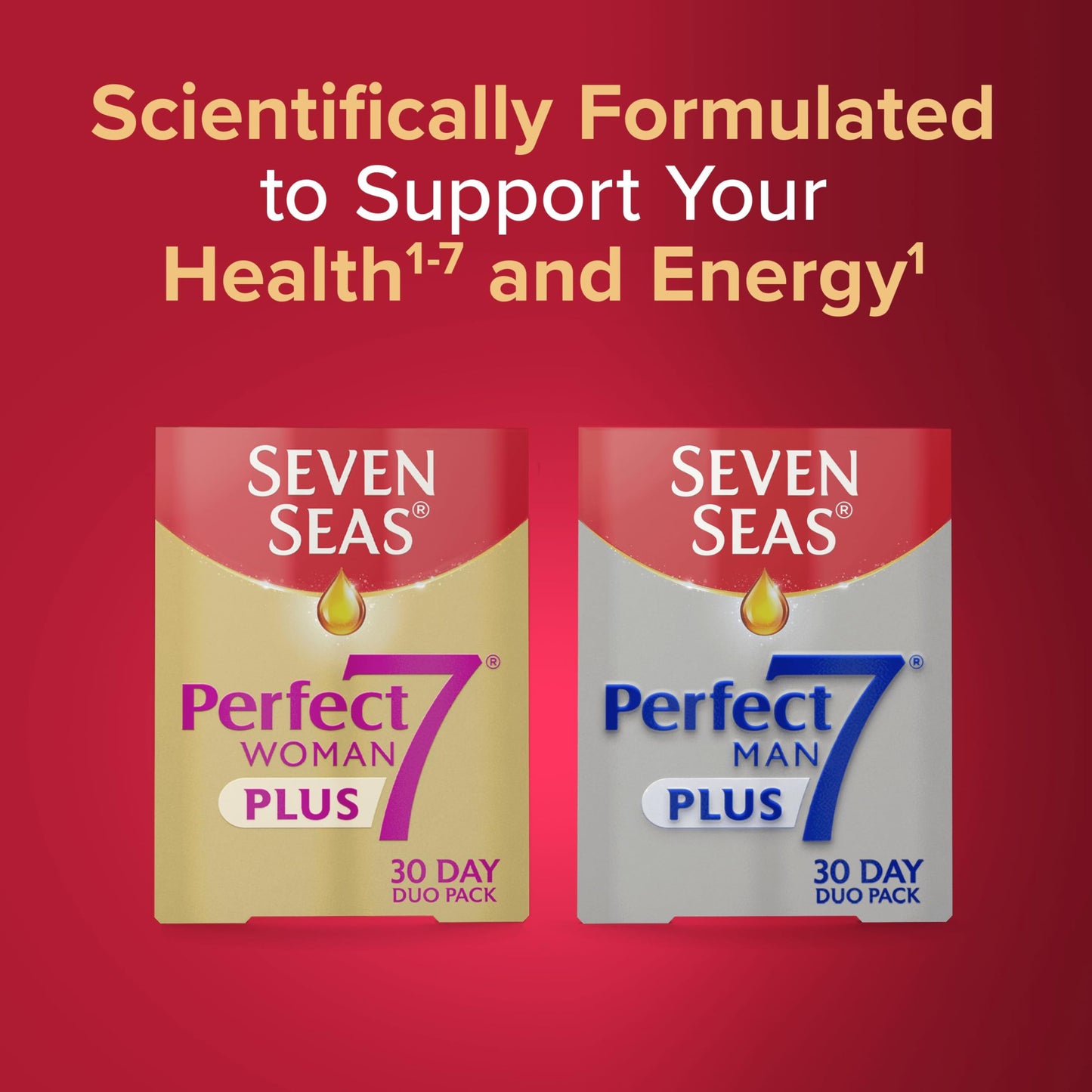 Seven Seas Perfect 7 Woman 30 Sachet – Multivitamin with Omega-3 for Women