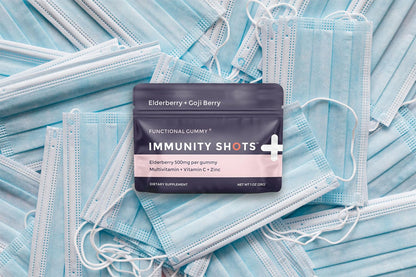 SGC Immunity Shots – Elderberry & Goji Berry 500mg Gummies | 12-Pack (4 Gummies/Pack) – Vegan, Gluten Free, Made in USA