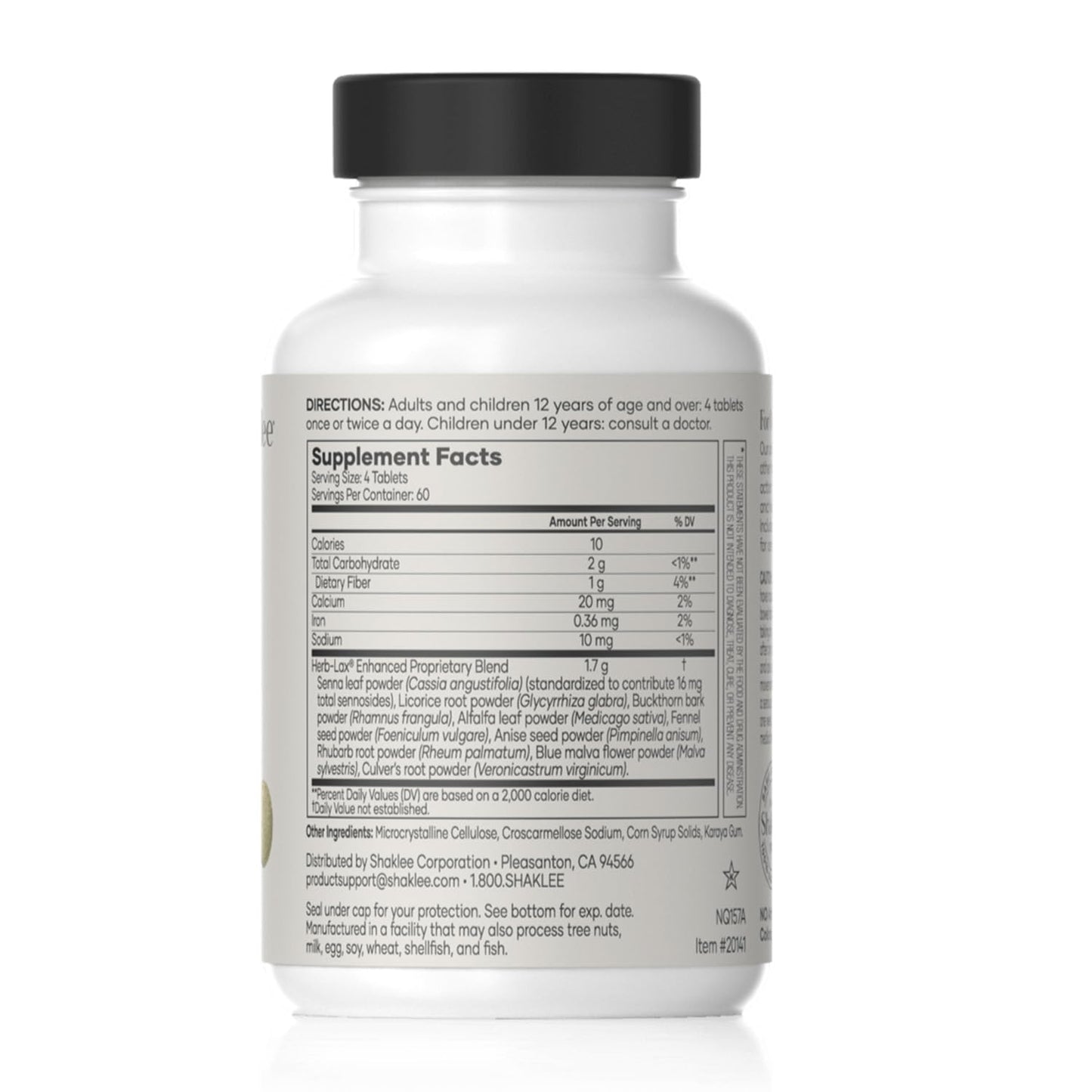 Shaklee Herb-Lax Gentle Laxative – Herbal Senna Blend (240 Tablets)