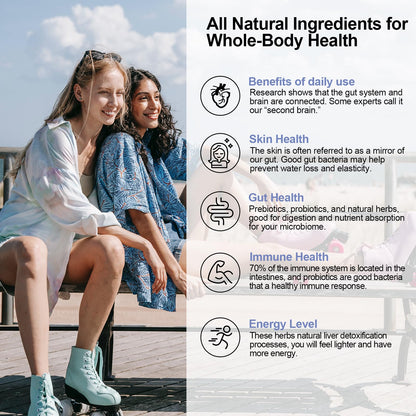 Probiotics for Women and Men – 300B CFU, 24 Strains + 15 Organic Herbs (2 Month Supply)