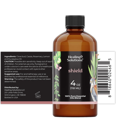 Healing Solutions Shield Blend Essential Oil - 4 Fl Oz | Therapeutic Grade