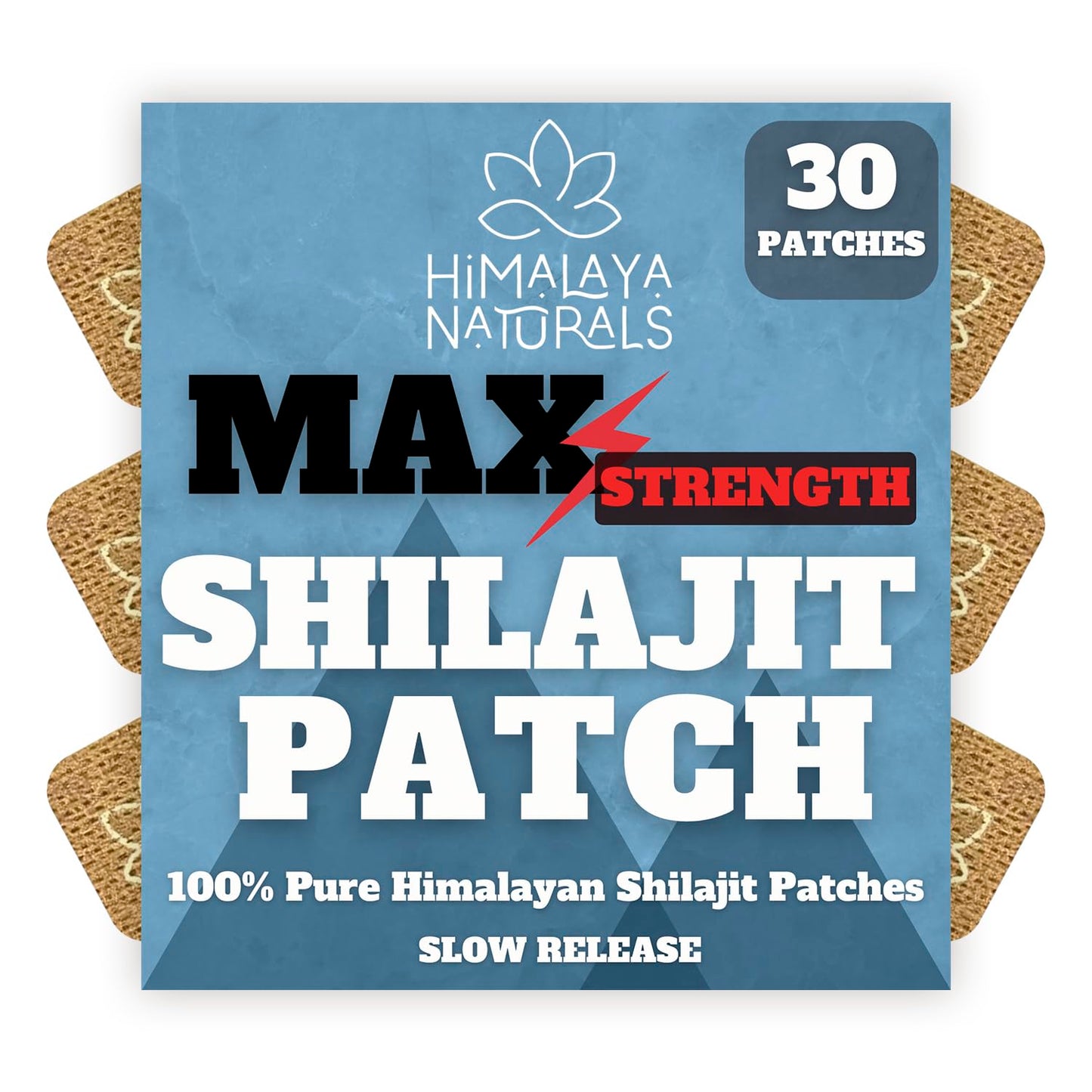 Shilajit Patches - Pure Organic Shilajit for Wellness (30-Day Supply)