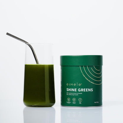 eimele Shine Greens – Plant-Based Greens Powder for Gut Health & Immunity | 42 Servings