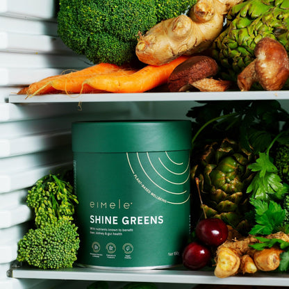 eimele Shine Greens – Plant-Based Greens Powder for Gut Health & Immunity | 42 Servings