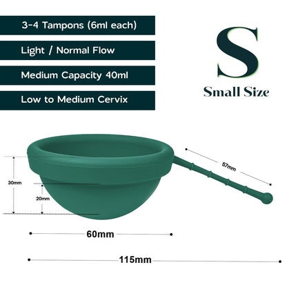 SHORDY Reusable Menstrual Disc (Small) – 100% Medical-Grade Silicone, Leak-Free & Eco-Friendly Period Care