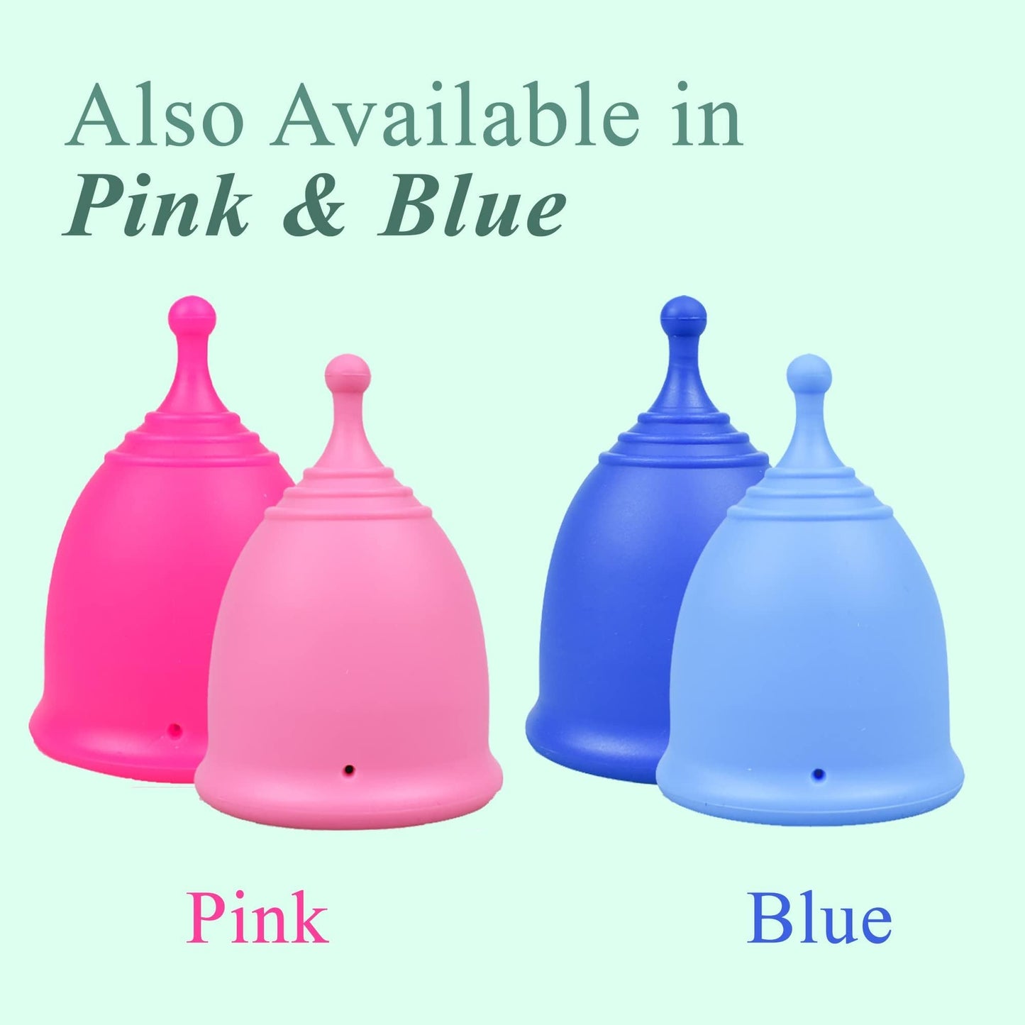 SHORDY Reusable Menstrual Cups (Small & Large) – 100% Silicone