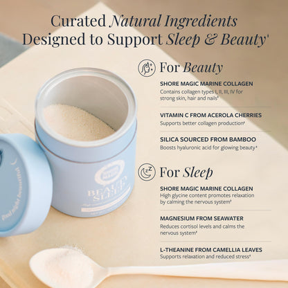 Shore Magic Beauty Sleep – Marine Collagen, Magnesium & L-Theanine, Sugar-Free