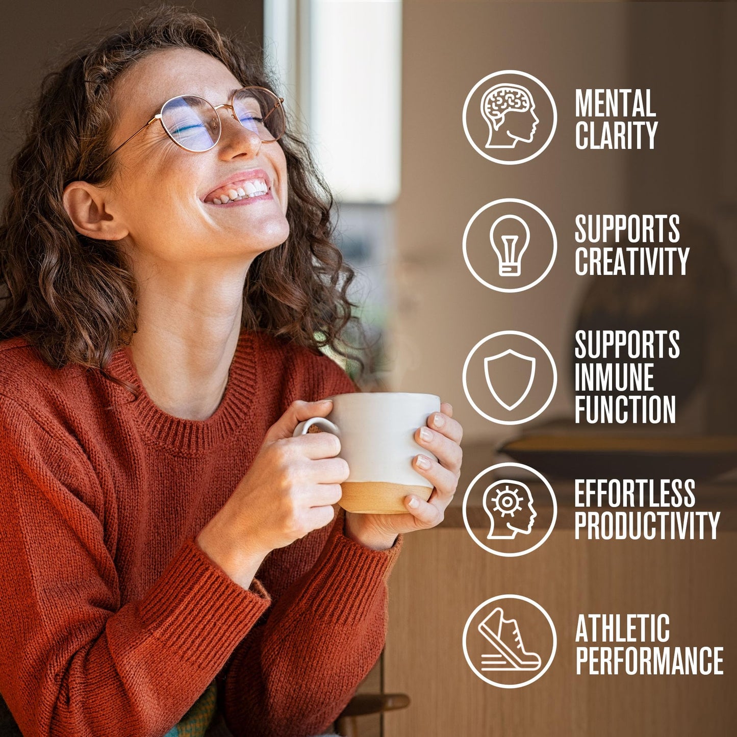 ShroomDNA Mushroom Coffee Blend with Chaga & Lion's Mane | Organic Vegan | Gluten Free | 20 Count