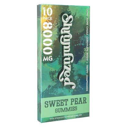 Shrumfuzed Proprietary Nootropic Gummy 3200mg – Lion's Mane, Reishi, Chaga & Cordycep Mushroom Blend (4, Sweet Pear)
