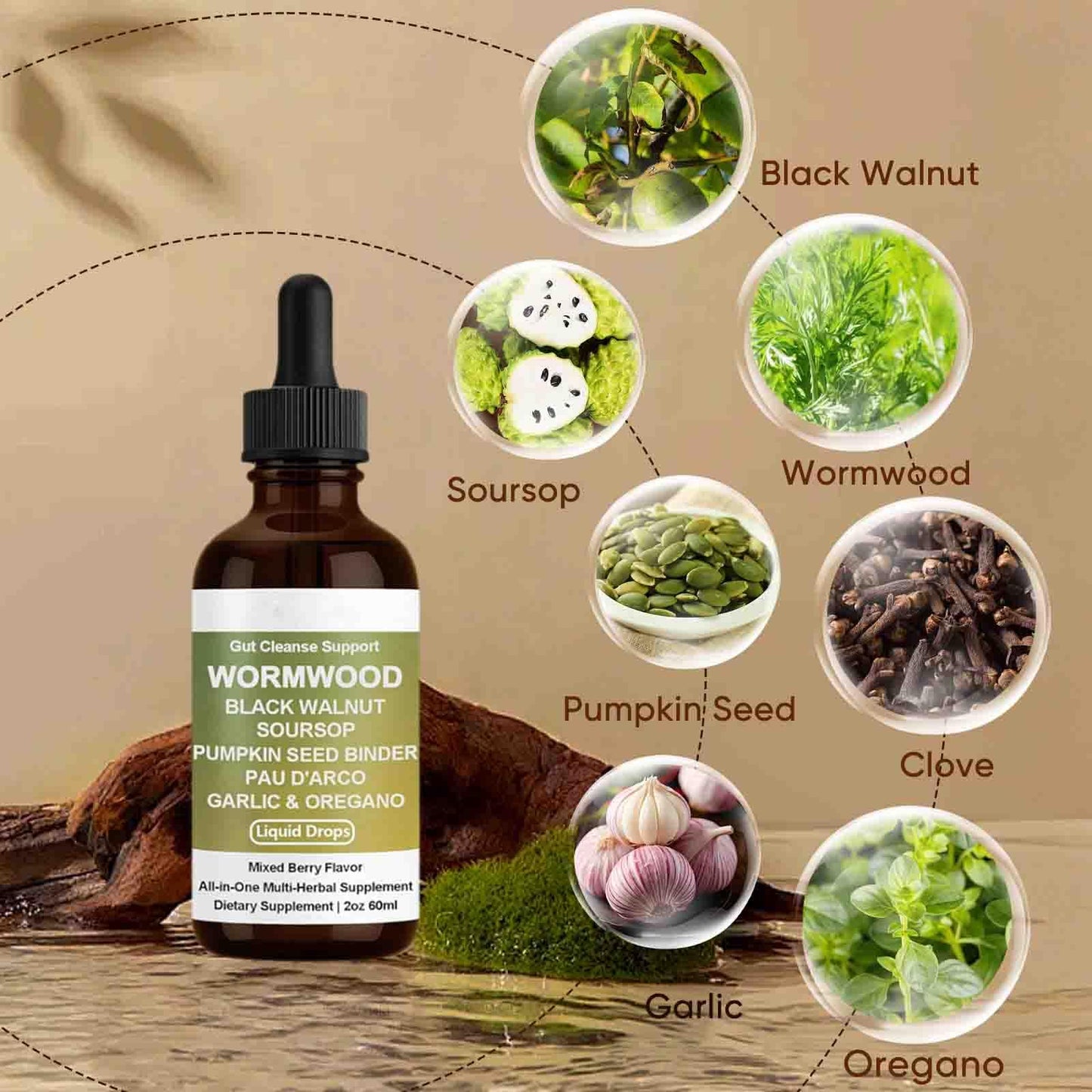 Shwfhi Orame Wormwood Gut Cleanse Drops – Digestive Health & Energy