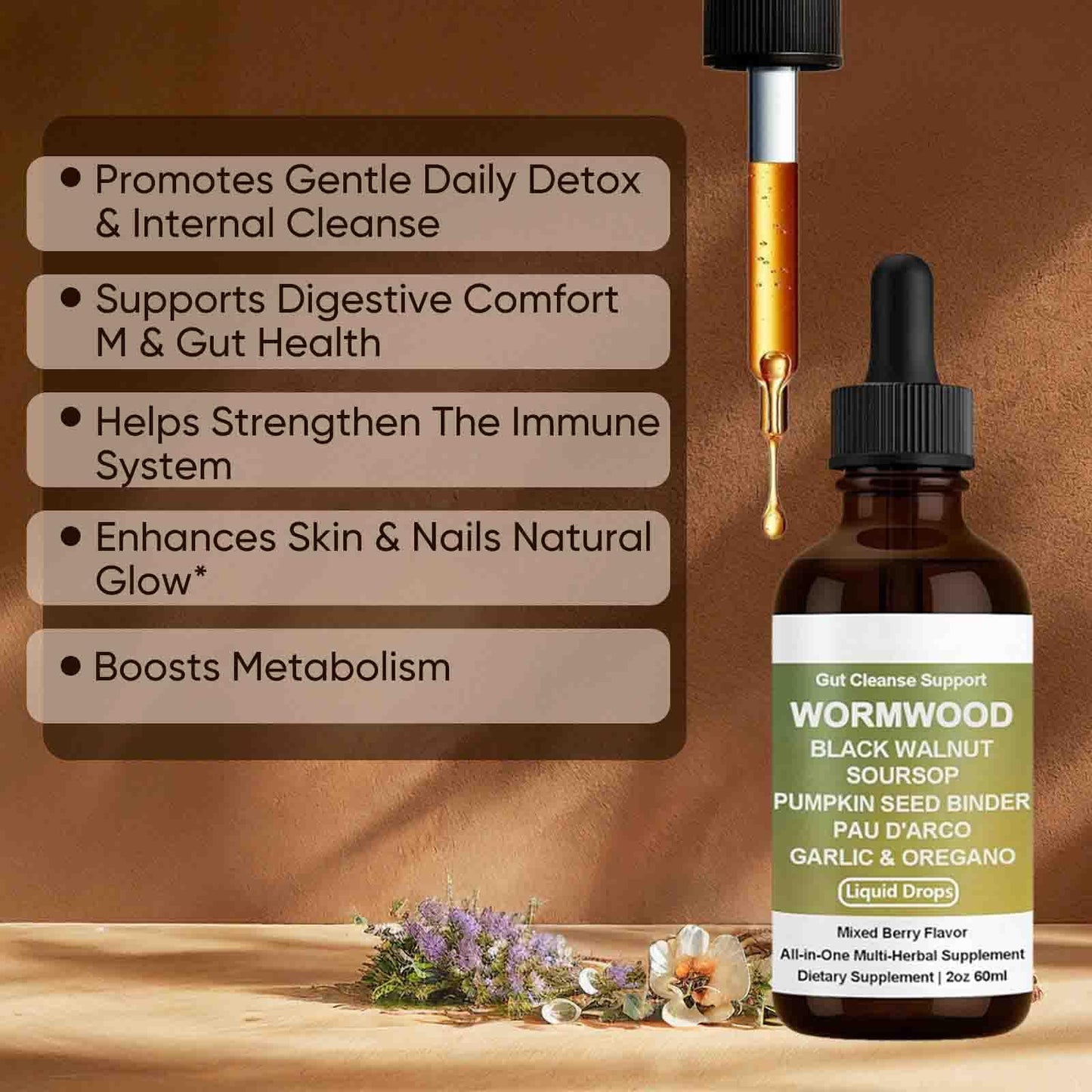 Shwfhi Orame Wormwood Gut Cleanse Drops – Digestive Health & Energy
