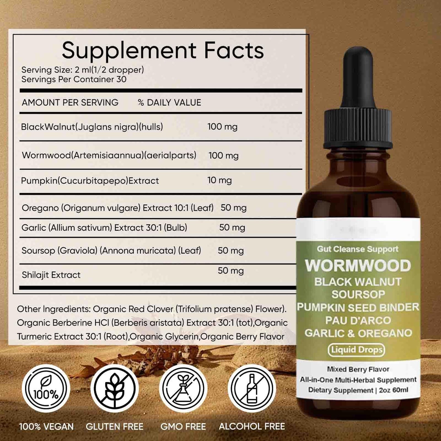 Shwfhi Orame Wormwood Gut Cleanse Drops – Digestive Health & Energy