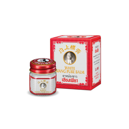 Siang Pure White Herbal Massage Balm 12g Pack of 3 - Cooling Menthol
