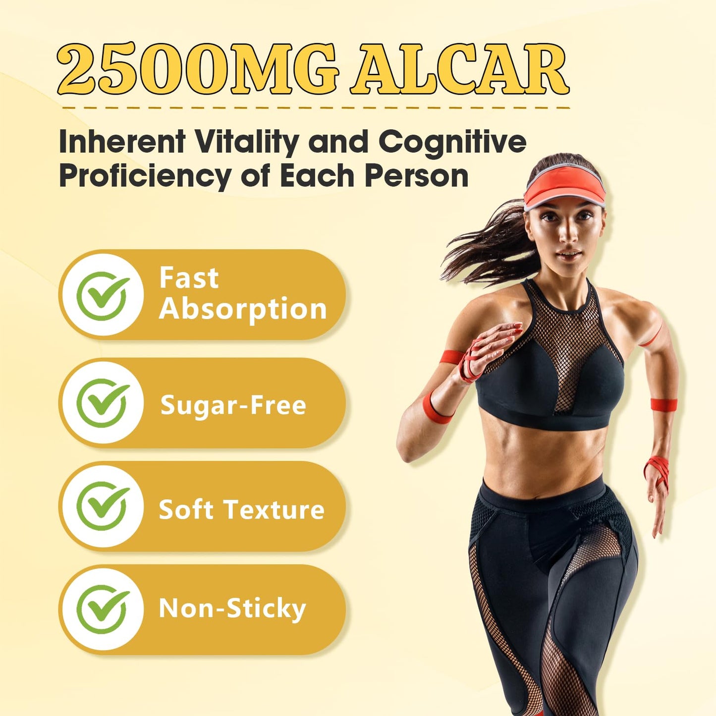 Sijigood 2 Pack Acetyl L-Carnitine Supplement – Natural Energy & Immunity (Orange, Vegan) 120 Count