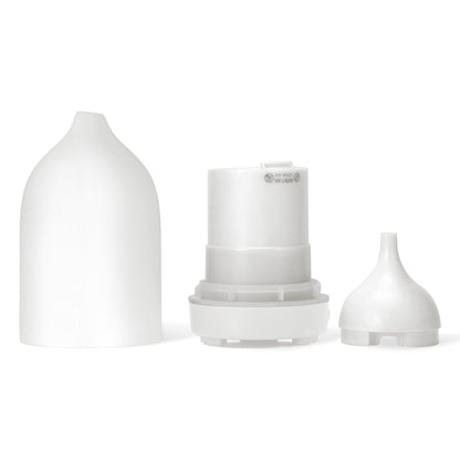 Handmade Ceramic Essential Oil Diffuser – Auto-Off, 9-Color Night Light