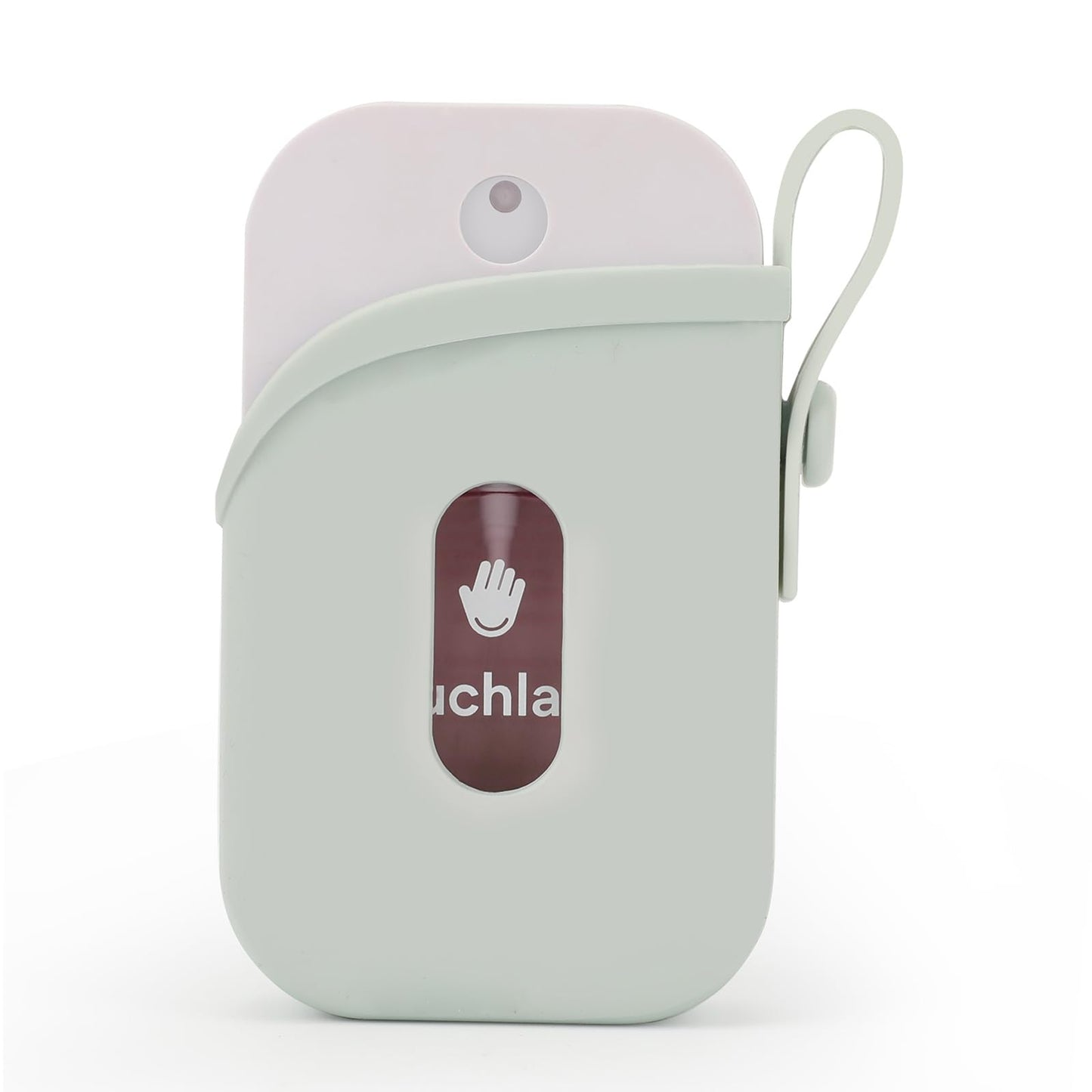 Silicone Case with Keychain for Touchland Power Mist & Glow Mist 1 oz - Green