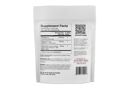 Silver Fern Postbiotic+ Strawberry Lemonade Powder – BIOMend™, BetaVia™, Immuse® – 30 Stick Packs