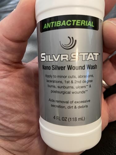 SilvrSTAT Nano Silver Wound Wash Sprayer – Sterile, Drug-Free Debride & Fine Mist (4 oz)