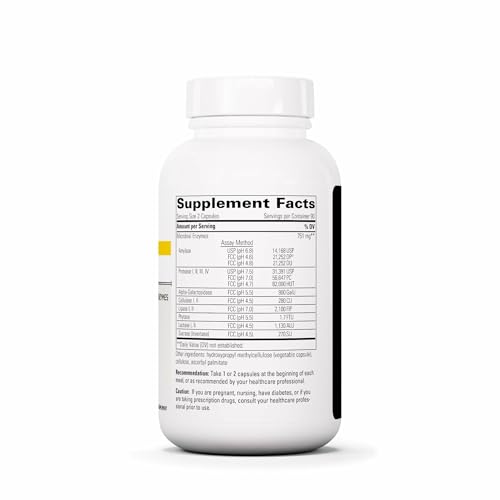 Integrative Therapeutics Similase BV - Digestion Support Enzyme Supplement | 180 Capsules