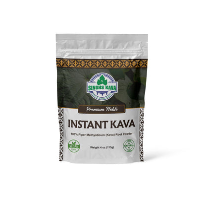 SINGHS Micronized Instant Kava Powder – Fijian Kava, 4oz (No Prep)