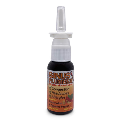 Sinus Plumber Pepper Nasal Spray – All-Natural Allergy & Sinus Relief, 1 fl oz