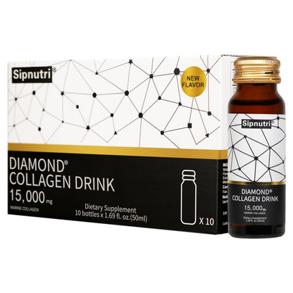 Sipnutri Diamond Liquid Collagen Drink – 15000 mg Marine Collagen + Vitamin C