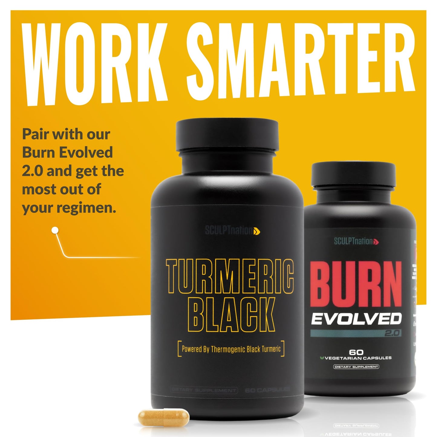 Sculpt Nation by V Shred Turmeric Curcumin with Black Pepper – Joint Health Support (30-Day Supply)