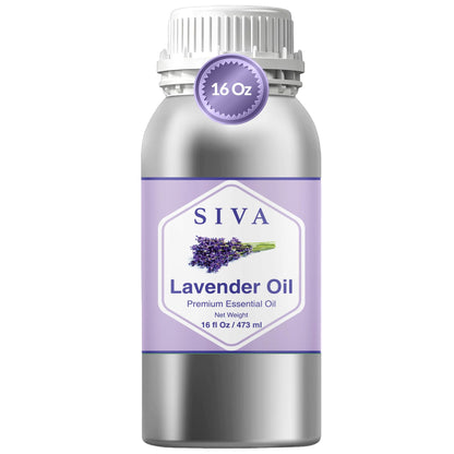 Siva Lavender Essential Oil 16 Oz – 100% Natural | Diffuser, Skin & Hair Care