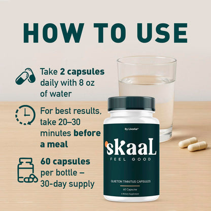 (3 Pack) Skaal Capsules – Tinnitus Support & Wellness