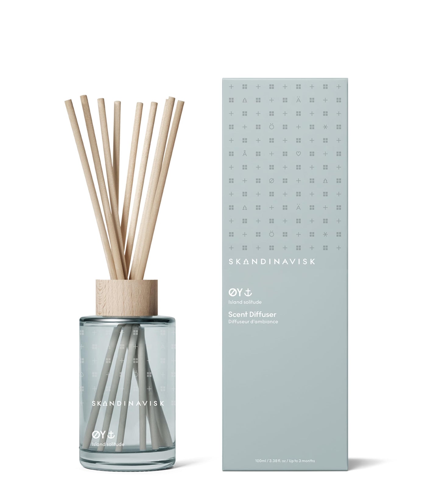 Skandinavisk Øy Island Scent Diffuser – 8 Scents, Crabapple & Dog Rose, 3.38 fl oz
