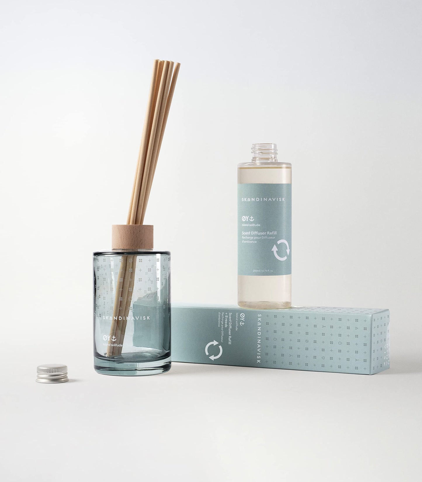Skandinavisk ØY Island Scent Diffuser | 8 Reeds, Lasts 3 Months