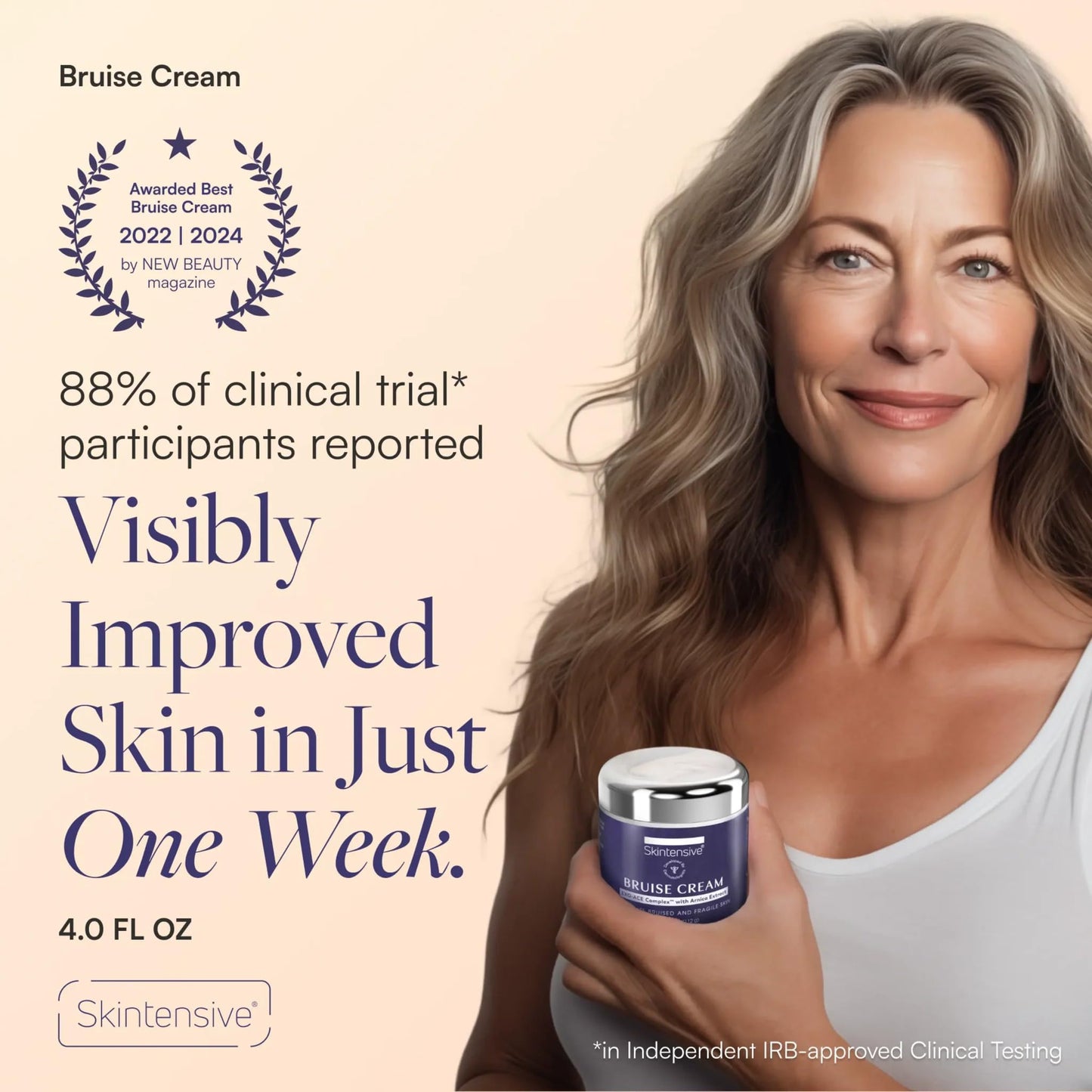 SKINTENSIVE Arnica Bruise Cream for Thin Skin – Moisturizing with Vitamins K, C & E (4 oz)