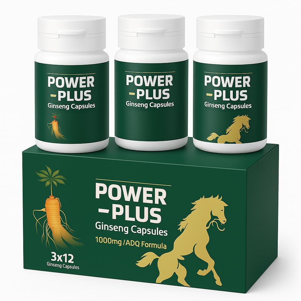 Skydia Power Plus Super - Ginseng Root Korean Red Ginseng Capsule (36 Capsule, Regular) | POWER-PLUS Botanical Blend