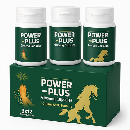 Skydia Power Plus Super - Ginseng Root Korean Red Ginseng Capsule (36 Capsule, Regular) | POWER-PLUS Botanical Blend
