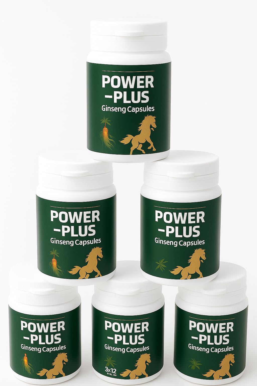 Skydia Power Plus Super - Ginseng Root Korean Red Ginseng Capsule (36 Capsule, Regular) | POWER-PLUS Botanical Blend