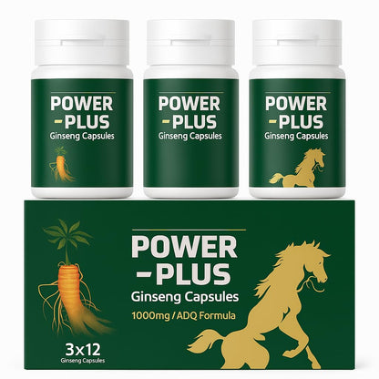 Skydia Power Plus Super - Ginseng Root Korean Red Ginseng Capsule (36 Capsule, Regular) | POWER-PLUS Botanical Blend